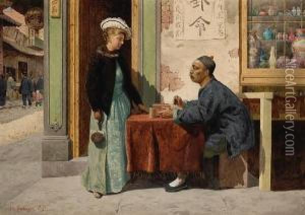 The Fortune Teller Oil Painting - John Herbert Evelyn Partington