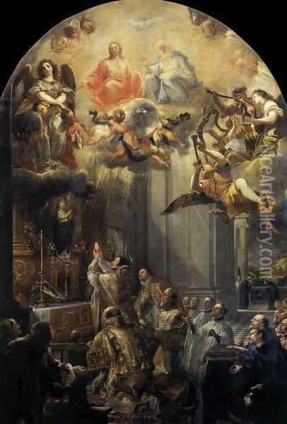 Mass for the Order of Trinitarians, 1666 Oil Painting - Juan Carreno De Miranda