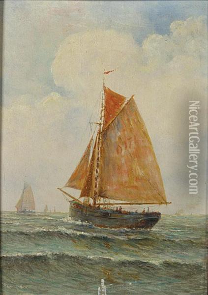 Voilier Oil Painting - Charles Langenbick