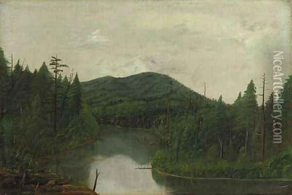 Meandering River Oil Painting - Levi Wells Prentice