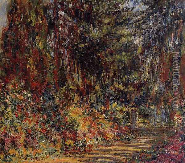 The Path At Giverny Oil Painting - Claude Oscar Monet