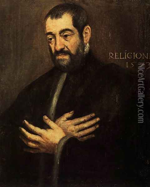 Portrait of a Man 2 2 Oil Painting - Jacopo Tintoretto (Robusti)
