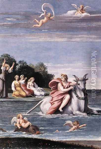 The Rape of Europa Oil Painting - Antonio Carracci