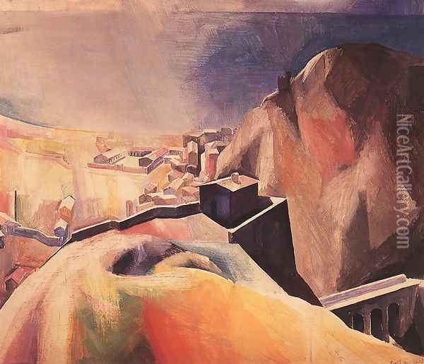 Cefalu 1930 Oil Painting - Karoly Patko
