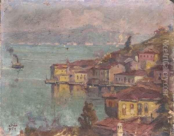 Bogazici Oil Painting - Halil Pasha