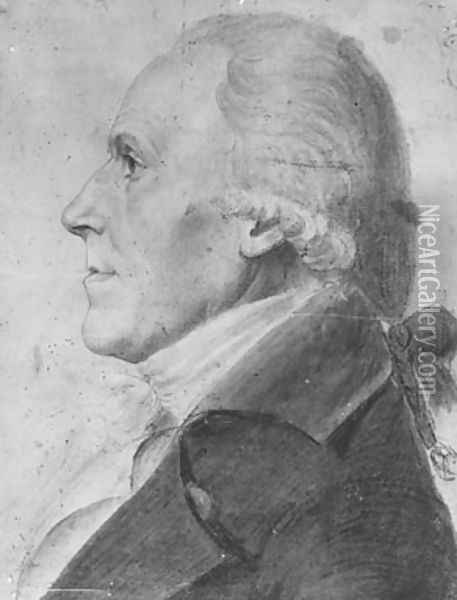 Portrait of a Man Oil Painting - Charles Balthazar J. F. Saint-Memin