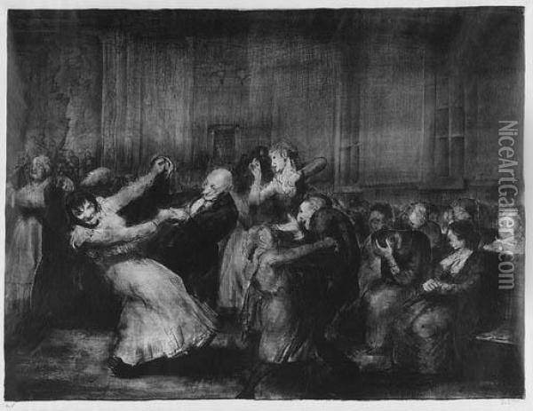 Dance In A Madhouse (m. 49) Oil Painting - George Wesley Bellows
