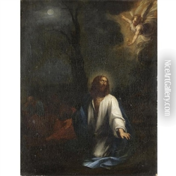 Gesu Nell'orto Dei Getsemani Oil Painting - Francesco del Cairo