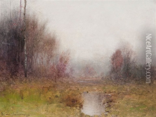 Moorlandschaft Oil Painting - Ludvig Skramstad