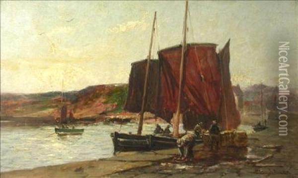 Boats At Home Oil Painting - Joseph Milner