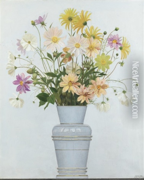 Bouquet De Fleurs Des Champs Oil Painting - Bernard Boutet De Monvel