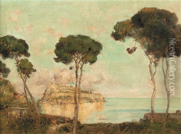 Veduta Di Ischia Oil Painting - Giuseppe Casciaro