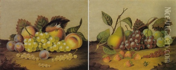 Still Life With Fruit Oil Painting - William Jones