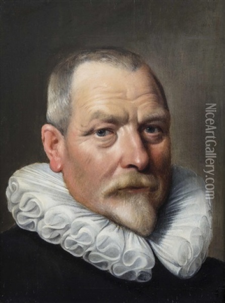 Portrats Eines Ehepaares (pair) Oil Painting - Jan Daemen Cool