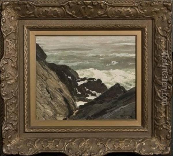 Waugh, American Coast O Oil Painting - Frederick Judd Waugh