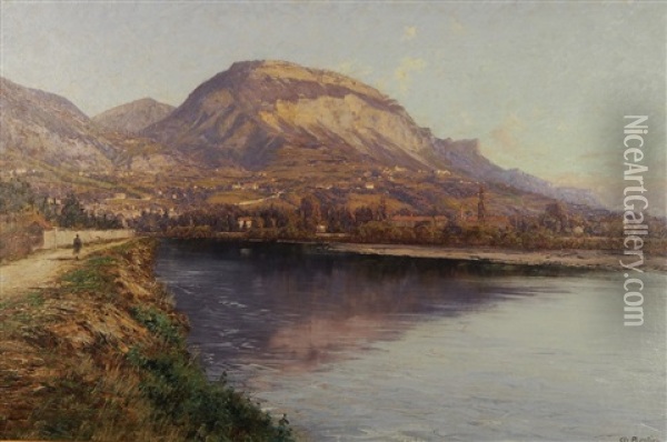 Vue Du Mont Saint-eynard Oil Painting - Charles Alexandre Bertier