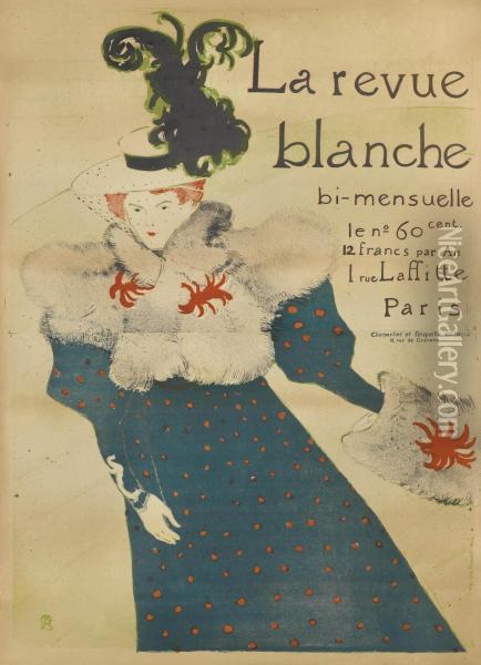 La Revue Blanche Oil Painting - Henri De Toulouse-Lautrec