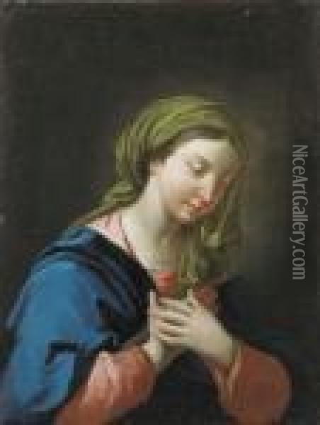 Madonna In Preghiera Oil Painting - Gaspare Diziani