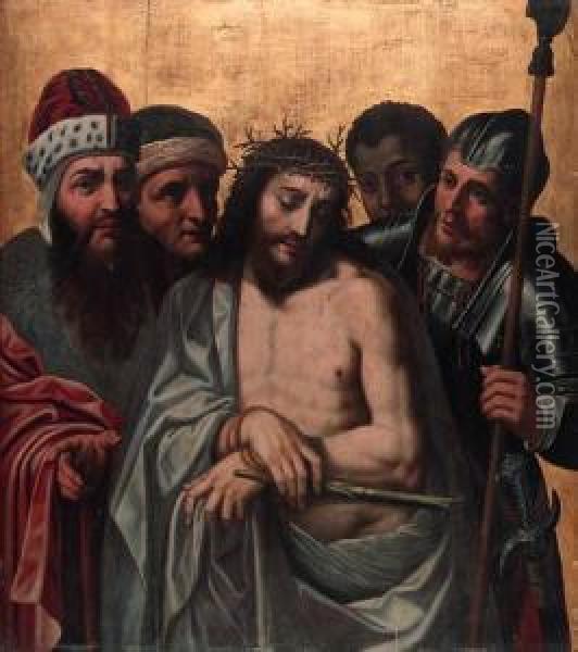 Ecce Homo Oil Painting - Ambrosius Benson