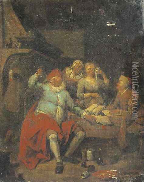 A doctor's surgery Oil Painting - Egbert Jaspersz. van, the Elder Heemskerck