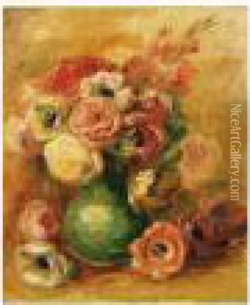 Nature Morte Aux Roses Oil Painting - Pierre Auguste Renoir