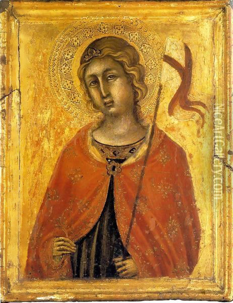 Saint Ursula Oil Painting - Niccolo Di Segna