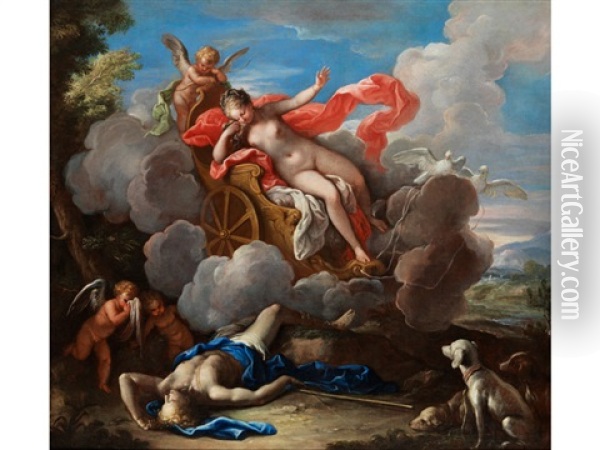 Venus Trauert Um Adonis Oil Painting - Sebastiano Ricci