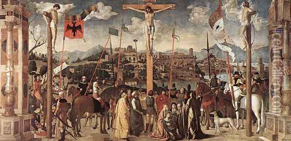 Crucifixion Oil Painting - Michele Da Verona