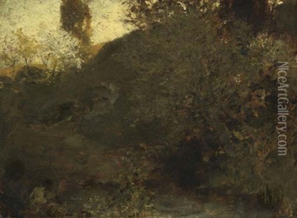 Landschaftsstudie Oil Painting - Albert von Keller