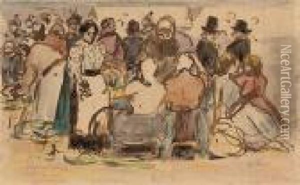 La Marche Oil Painting - Camille Pissarro