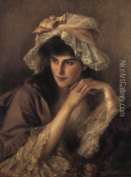 Far Away Thoughts Oil Painting - Albert Lynch