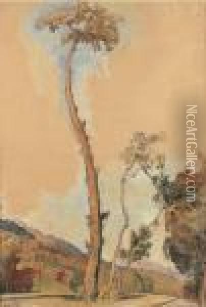 Paysage De Saviese Oil Painting - Ernest Bieler