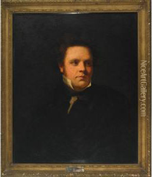 Portrait Of Thomas Campbell Sculptor Of Edinburgh Oil Painting - Sir John Watson Gordon