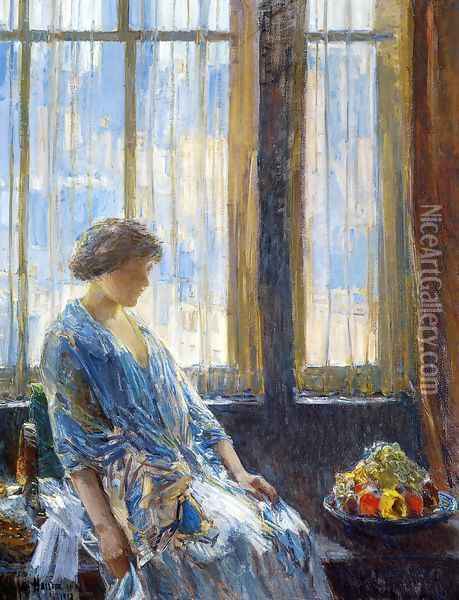The New York Window Oil Painting - Frederick Childe Hassam