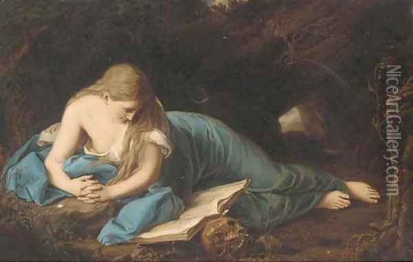 The Penitent Magdalen Oil Painting - Pompeo Gerolamo Batoni