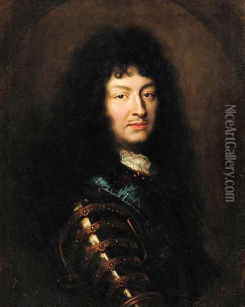 Portrait of King Louis XIV Oil Painting - Hyacinthe Rigaud