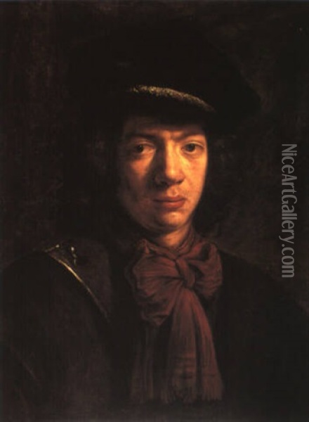 Portrait Of A Young Man Oil Painting - Daniel De Koninck