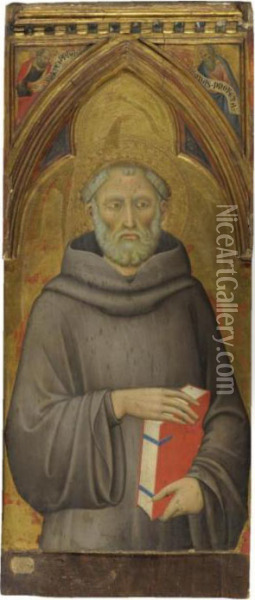 St. Giovanni Gualberto Oil Painting - Luca Di Tomme