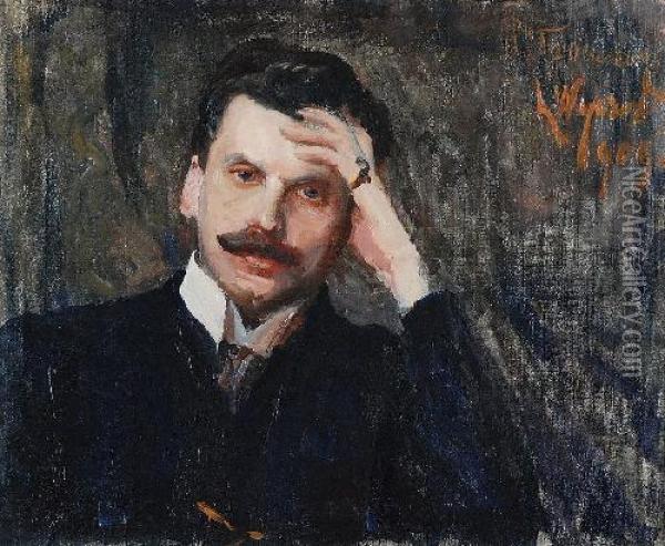 Portret Boya Zelenskiego Oil Painting - Leon Wyczolkowski