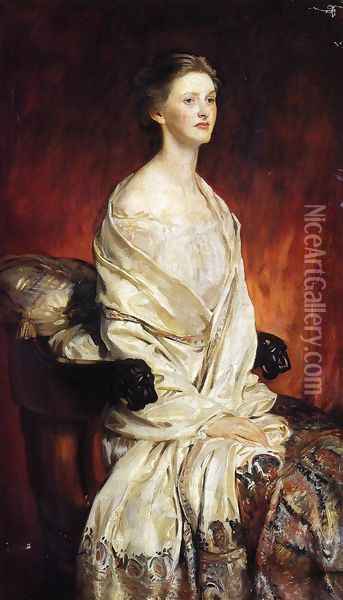 Sylvia Harrison Oil Painting - John Singer Sargent