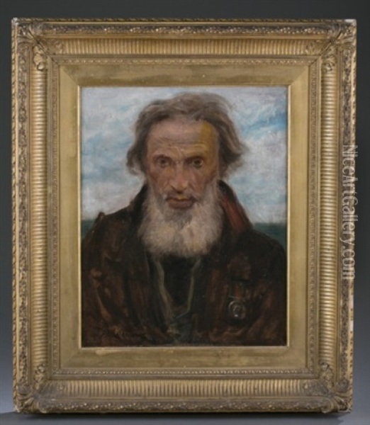 Portrait Of A Man Oil Painting - Philip Richard Morris