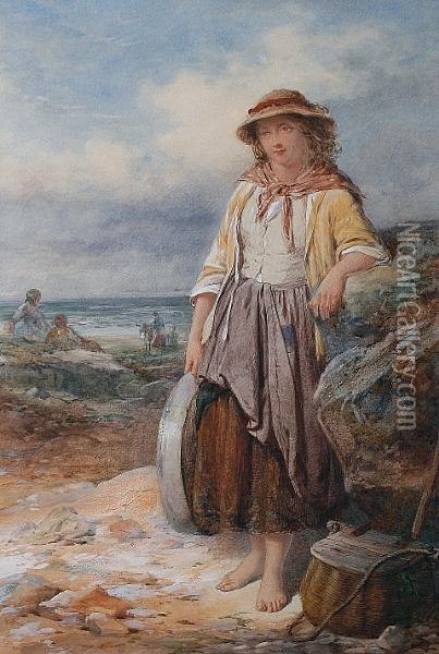 The Cockle Picker Oil Painting - David Hardy