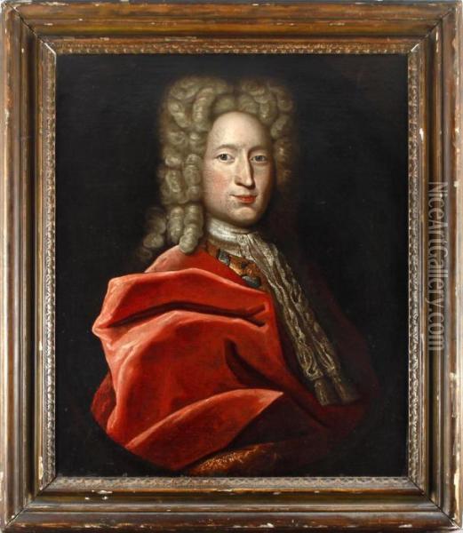 Portrait Of A Gentleman Oil Painting - Jeremiah Davison