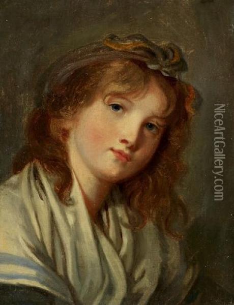 Bildnis Einer Jungen Frau Oil Painting - Jean Baptiste Greuze