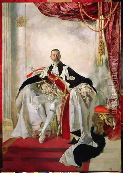George V Oil Painting - Charles Sims
