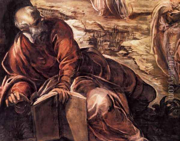 The Ascension (detail 1) Oil Painting - Jacopo Tintoretto (Robusti)