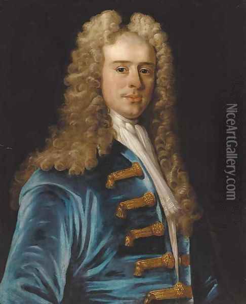 Portrait of a gentleman 2 Oil Painting - Jean Baptiste van Loo