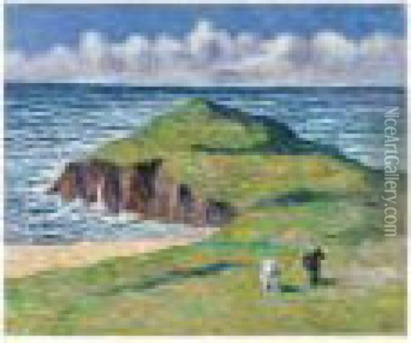 Paysage De Kermouster Oil Painting - Maximilien Luce