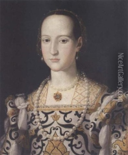 Portrait Of Elenor Of Toledo Oil Painting -  Bronzino