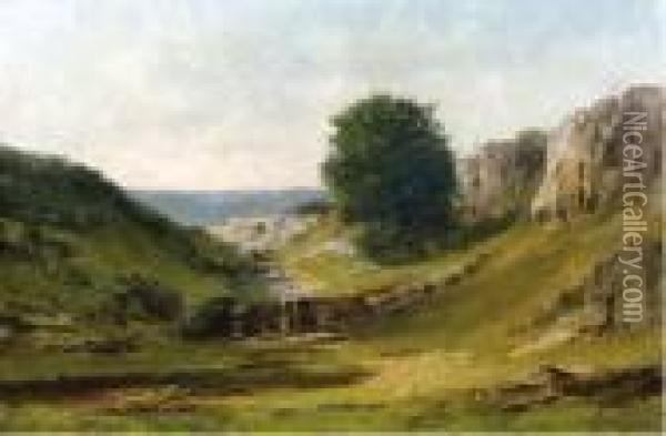Paysage De La Gruyere Oil Painting - Gustave Courbet